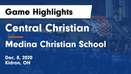 Central Christian  vs Medina Christian School Game Highlights - Dec. 8, 2020