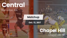 Matchup: Central  vs. Chapel Hill  2017