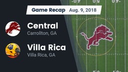 Recap: Central  vs. Villa Rica  2018