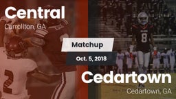 Matchup: Central  vs. Cedartown  2018