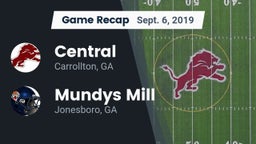 Recap: Central  vs. Mundys Mill  2019