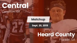 Matchup: Central  vs. Heard County  2019