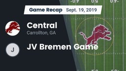 Recap: Central  vs. JV Bremen Game 2019