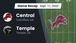 Recap: Central  vs. Temple  2020