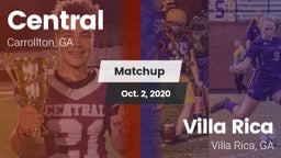 Matchup: Central  vs. Villa Rica  2020