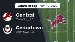 Recap: Central  vs. Cedartown  2020