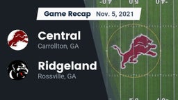 Recap: Central  vs. Ridgeland  2021