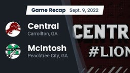 Recap: Central  vs. McIntosh  2022