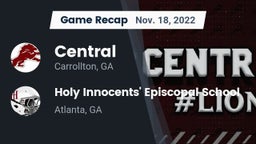 Recap: Central  vs. Holy Innocents' Episcopal School 2022