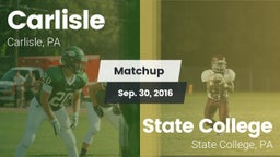Matchup: Carlisle  vs. State College  2016