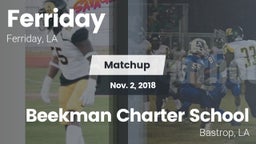 Matchup: Ferriday  vs. Beekman Charter School 2018