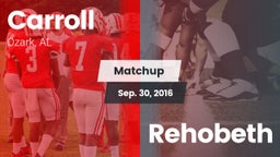 Matchup: Carroll   vs. Rehobeth 2016