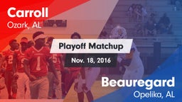 Matchup: Carroll   vs. Beauregard  2016