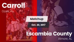 Matchup: Carroll   vs. Escambia County  2017