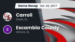 Recap: Carroll   vs. Escambia County  2017
