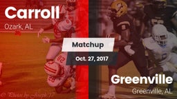 Matchup: Carroll   vs. Greenville  2017
