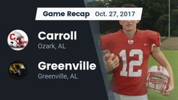 Recap: Carroll   vs. Greenville  2017