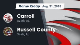 Recap: Carroll   vs. Russell County  2018