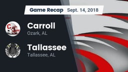 Recap: Carroll   vs. Tallassee  2018