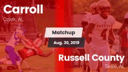Matchup: Carroll   vs. Russell County  2019