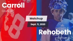 Matchup: Carroll   vs. Rehobeth  2020