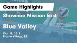 Shawnee Mission East  vs Blue Valley  Game Highlights - Oct. 19, 2019