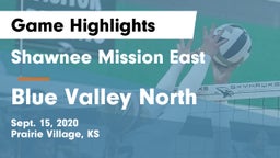 Shawnee Mission East  vs Blue Valley North  Game Highlights - Sept. 15, 2020
