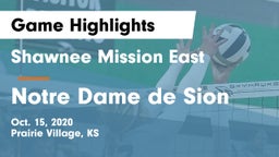 Shawnee Mission East  vs Notre Dame de Sion  Game Highlights - Oct. 15, 2020