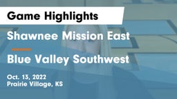 Shawnee Mission East  vs Blue Valley Southwest  Game Highlights - Oct. 13, 2022