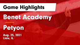 Benet Academy  vs Petyon Game Highlights - Aug. 25, 2021