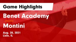 Benet Academy  vs Montini Game Highlights - Aug. 28, 2021