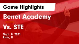 Benet Academy  vs Vs. STE Game Highlights - Sept. 8, 2021