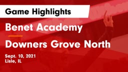 Benet Academy  vs Downers Grove North Game Highlights - Sept. 10, 2021