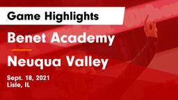 Benet Academy  vs Neuqua Valley  Game Highlights - Sept. 18, 2021