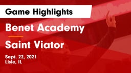 Benet Academy  vs Saint Viator  Game Highlights - Sept. 22, 2021