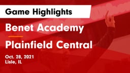 Benet Academy  vs Plainfield Central Game Highlights - Oct. 28, 2021