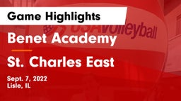 Benet Academy  vs St. Charles East  Game Highlights - Sept. 7, 2022
