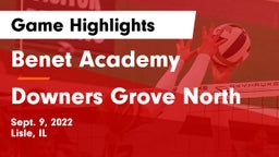 Benet Academy  vs Downers Grove North  Game Highlights - Sept. 9, 2022