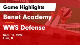 Benet Academy  vs WWS Defense Game Highlights - Sept. 17, 2022