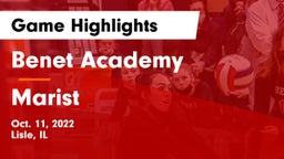 Benet Academy  vs Marist Game Highlights - Oct. 11, 2022