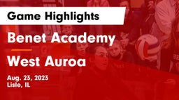 Benet Academy  vs West Auroa Game Highlights - Aug. 23, 2023