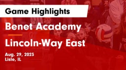 Benet Academy  vs Lincoln-Way East  Game Highlights - Aug. 29, 2023