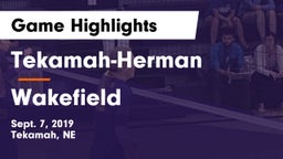 Tekamah-Herman  vs Wakefield  Game Highlights - Sept. 7, 2019