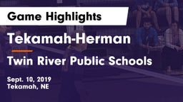 Tekamah-Herman  vs Twin River Public Schools Game Highlights - Sept. 10, 2019