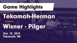 Tekamah-Herman  vs Wisner - Pilger  Game Highlights - Oct. 15, 2019