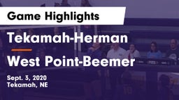 Tekamah-Herman  vs West Point-Beemer  Game Highlights - Sept. 3, 2020
