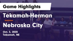 Tekamah-Herman  vs Nebraska City  Game Highlights - Oct. 3, 2020