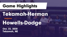 Tekamah-Herman  vs Howells-Dodge  Game Highlights - Oct. 22, 2020