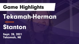 Tekamah-Herman  vs Stanton  Game Highlights - Sept. 28, 2021