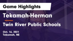 Tekamah-Herman  vs Twin River Public Schools Game Highlights - Oct. 16, 2021